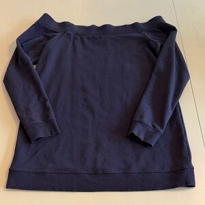 Daily Ritual Elegant Off-Shoulder Sweatshirt